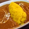 『ジャルパン』ダブルカレーライスセットの盛り方がダムい＠岩本町