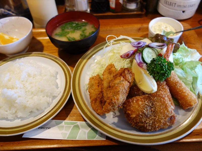 相模原『レストラン榛名』千代田の美味しい洋食屋さんで”ミックスフライランチ”を食す