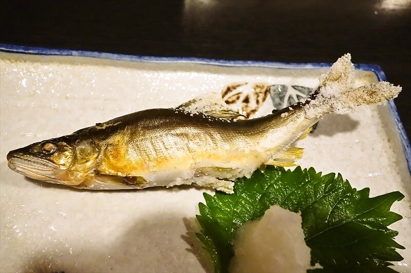 『天ぷら こう助』稚鮎の天麩羅＆鮎の塩焼きとか最高じゃね？