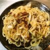 ウイルスに勝つる為にペペロンチーノに舞茸入れてみた