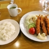 函館旅行グルメ『喫茶＆お食事 さふらん』おてごろエビフライセットのお手頃感よ