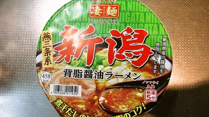 『ニュータッチ凄麺 新潟背脂醤油ラーメン』的カップラーメン実食レビュー