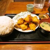 『てけてけ』デカ盛りチキン南蛮定食ごはん爆盛り無料＠八王子