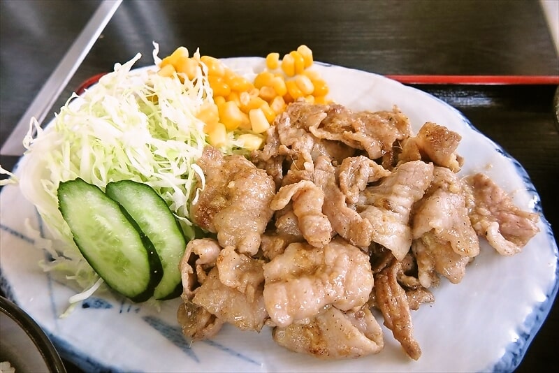『焼肉 宝珍』生姜焼き定食4