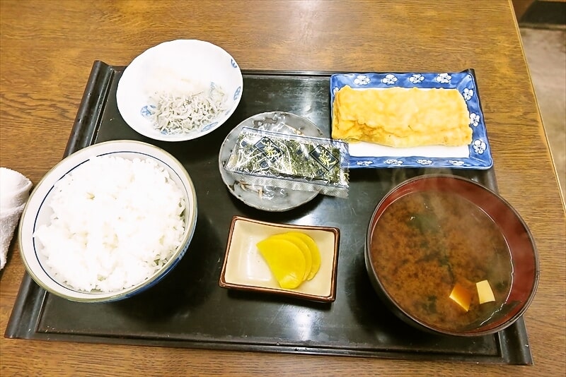 『大衆食堂 江戸っ子』玉子焼き朝定食1