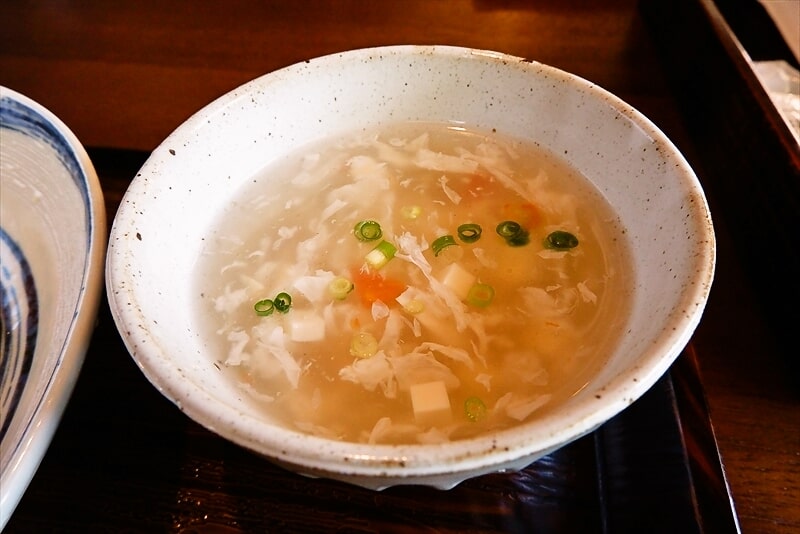 『北京飯店』海老炒飯のスープ