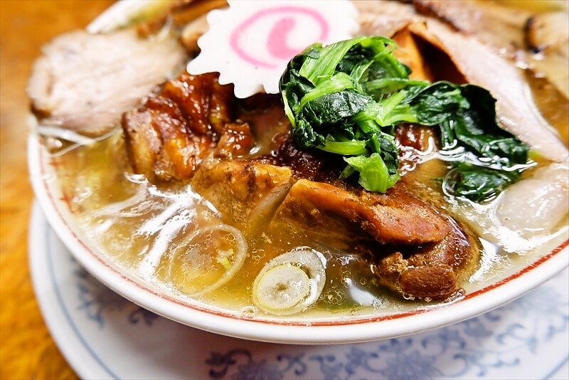 『中華 かし亀』塩生姜チャーシュー麺3