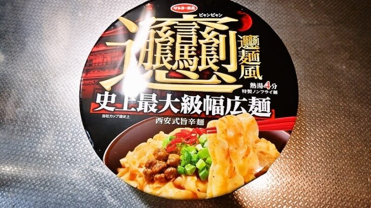 サンヨー食品『ビャンビャン麺風 西安式旨辛麺』1