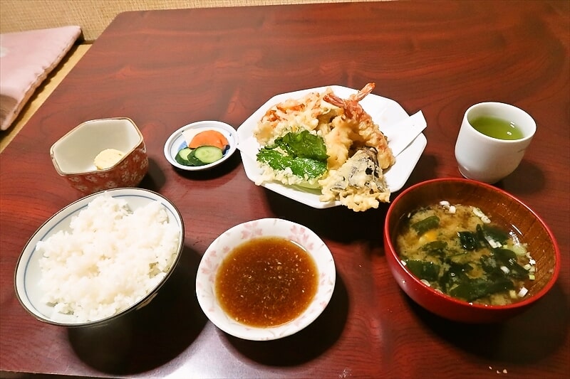 『天ぷら 天春』ランチの天ぷら定食1