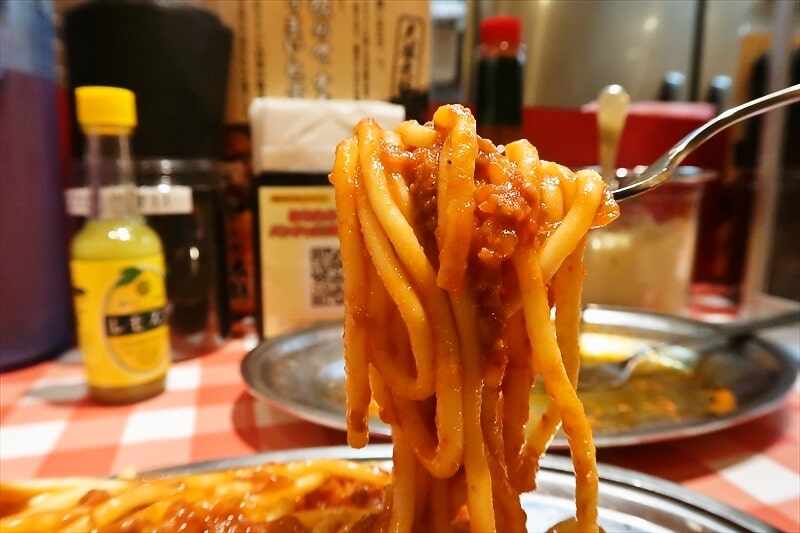 『スパゲッティーのパンチョ町田店』ミートソース並盛り5