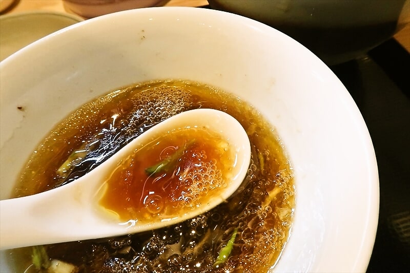 『中村麺三郎商店』限定ラーメン鮭節昆布水の醤油つけ麺8