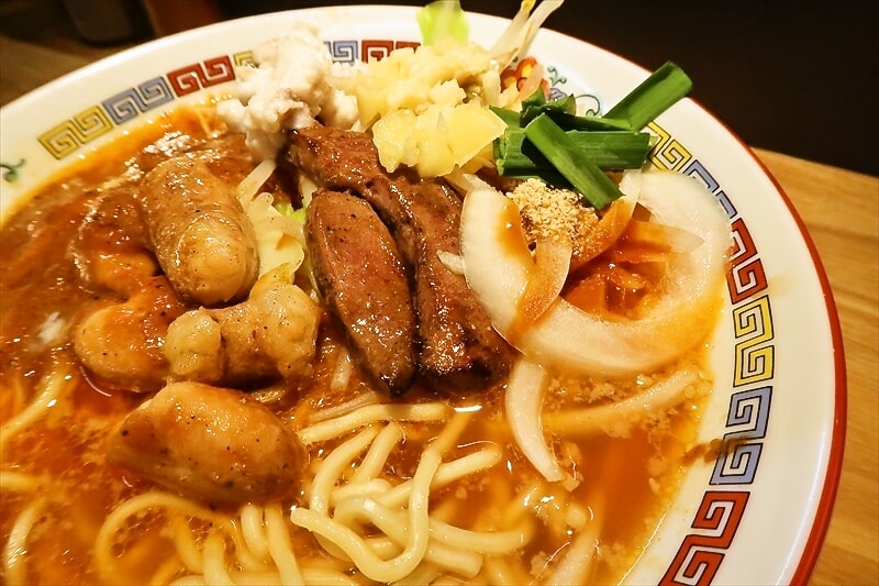 『スタミナホルモン麺すたほる』辛スタホル麺3