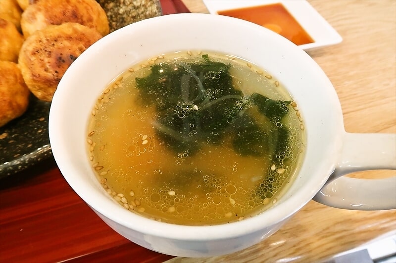 『餃子のはながさ 本川越店』スープ