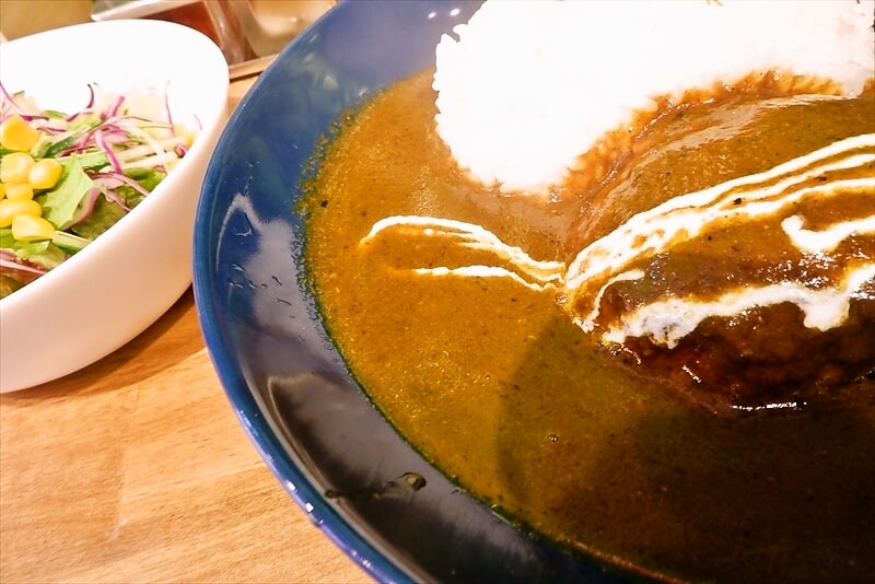 福岡『喫茶☆レストラン マカロニキッチン』ハンバーグカレー4