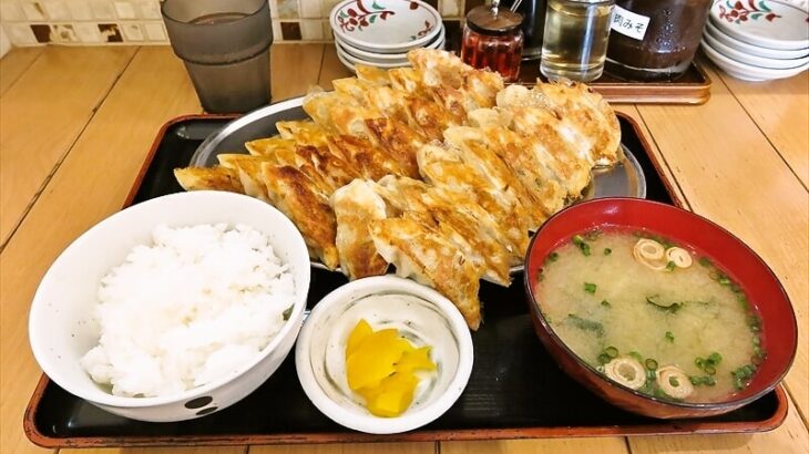 『餃子のたっちゃん中洲川端店』焼餃子チャレンジ定食1