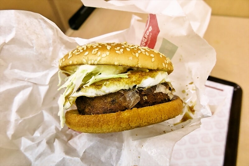 『ドムドムハンバーガー お好み焼きバーガー』5