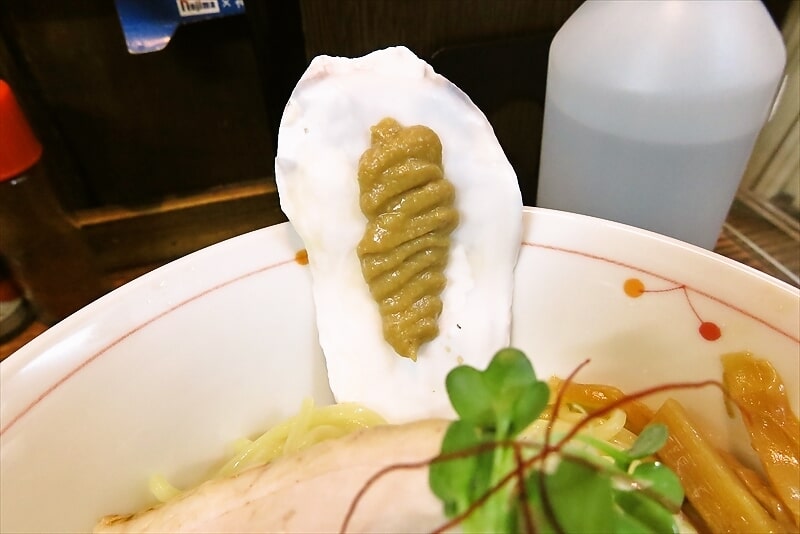 相模原市淵野辺本町『貝ガラ屋』濃厚牡蠣つけ麺3
