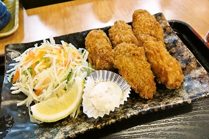 広島市『海の幸 磯の坊 本店』カキフライ定食4
