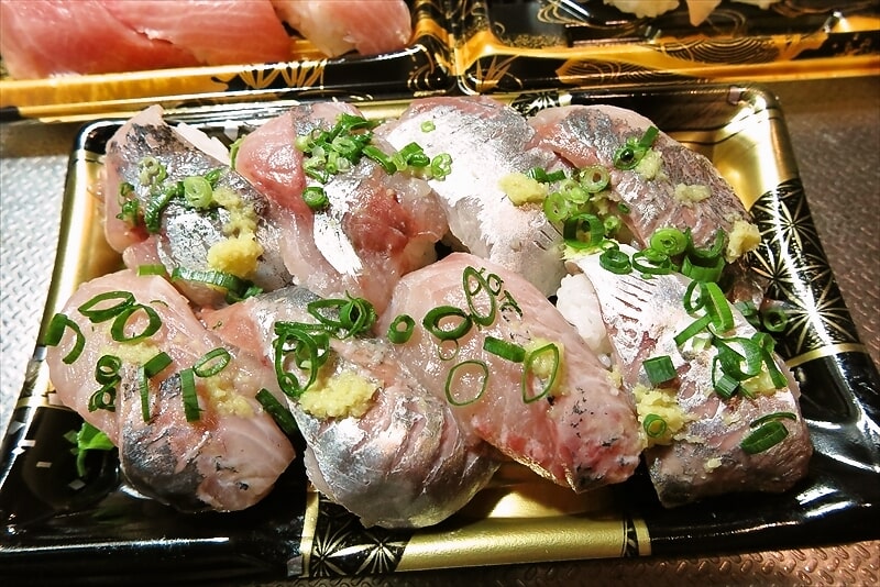 『角上魚類（かくじょうぎょるい）相模原店』ウマヅラハギの握り寿司8