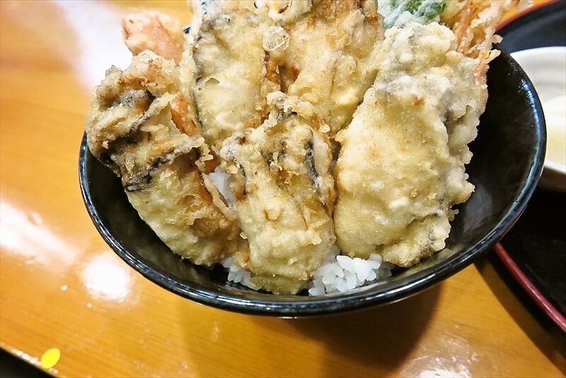 広島『季節料理 天ぷら 寿司 宝（たから）』牡蠣天丼6