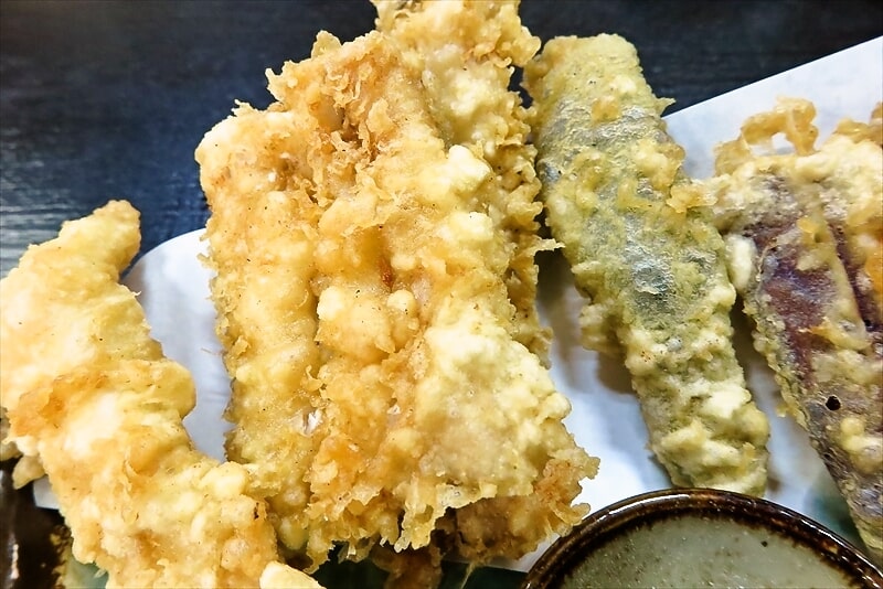 横浜橋通商店街『御食事処 いろは』食べ比べ天ぷら（ハモ、アナゴ、ウツボ）4