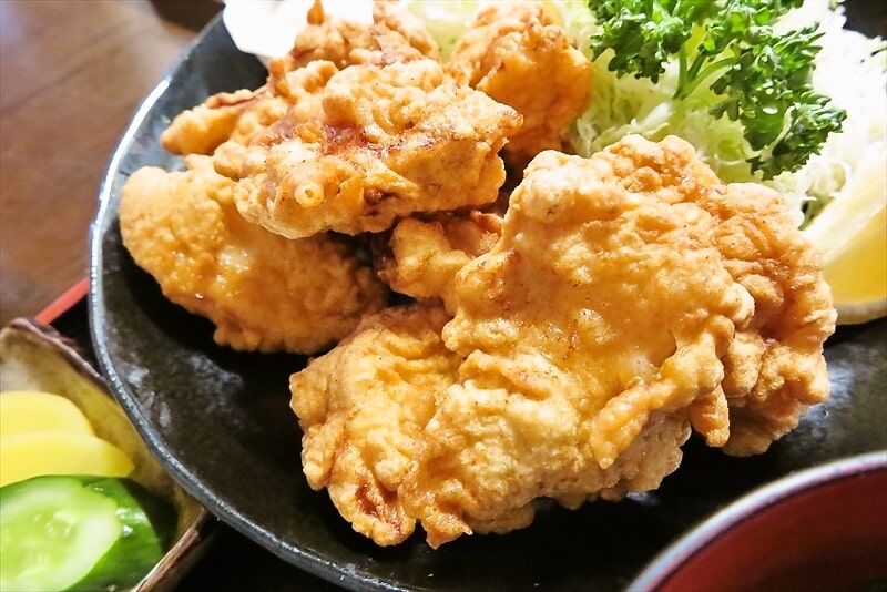 相模原市『鶏料理の店 壽屋（ことぶきや）』鶏の唐揚げ定食5