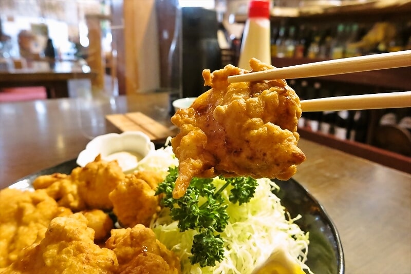 相模原市『鶏料理の店 壽屋（ことぶきや）』鶏の唐揚げ定食7