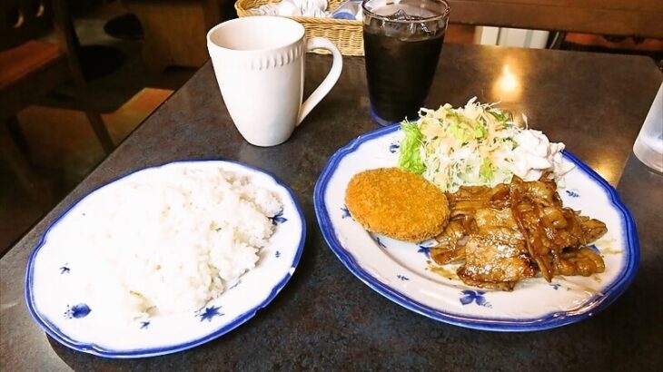 町田市『パブ＆レストラン KENT（ケント）』ブタ焼肉メンチカツランチ1