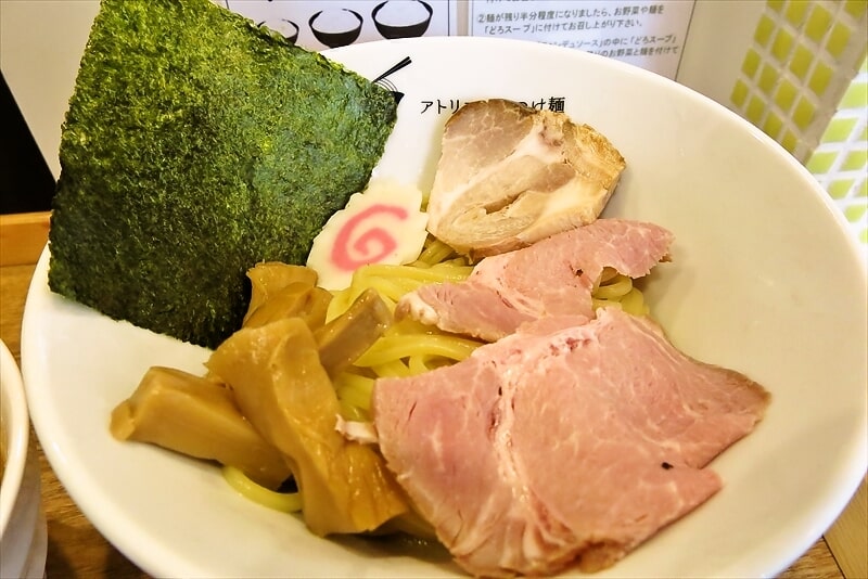 横浜市菊名駅『アトリエ・ド・つけ麺』どろスープつけ麺3