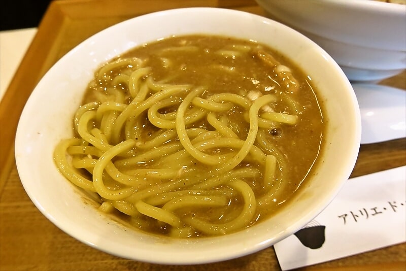 横浜市菊名駅『アトリエ・ド・つけ麺』どろスープつけ麺6