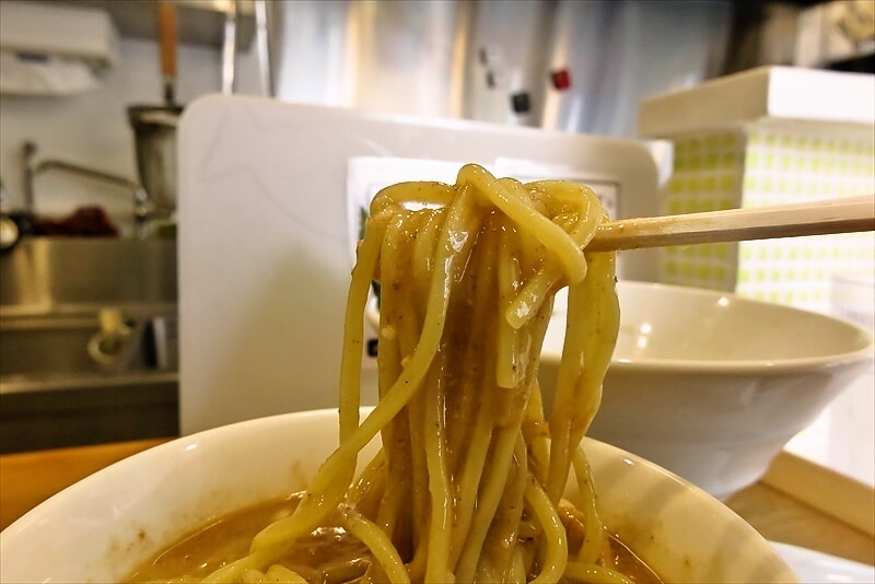 横浜市菊名駅『アトリエ・ド・つけ麺』どろスープつけ麺7