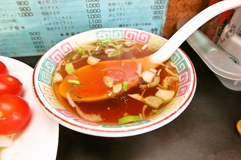 2014年相模原市『中華そば 若竹』スープ