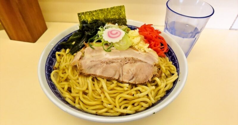 相模原市橋本駅『自家製麺 二丁目ラーメン』油そば大盛りサムネイル