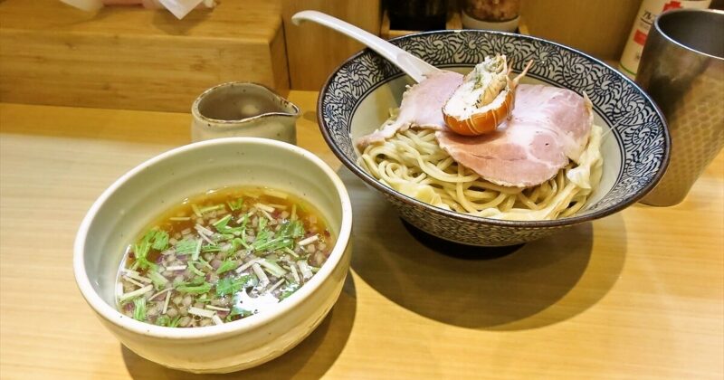 小田急相模原駅『鴨と伊勢海老 中華そば 鯱（しゃち）』厳選伊勢海老つけ麺サムネイル