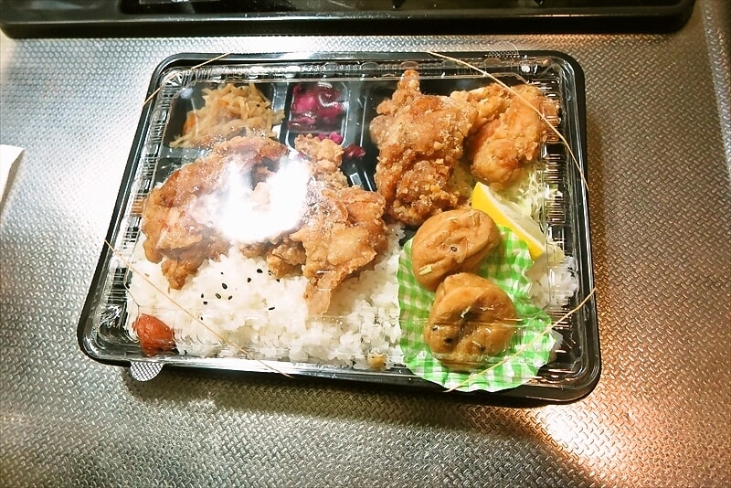 相模原市淵野辺『こがねちゃん弁当』鶏の唐揚げ弁当特盛り1