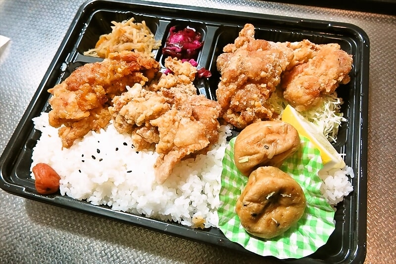 相模原市淵野辺『こがねちゃん弁当』鶏の唐揚げ弁当特盛り5