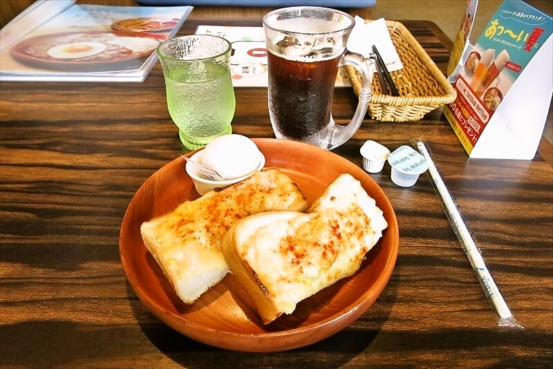 『びっくりドンキー町田旭町店』モーニングポテサラトーストセット1