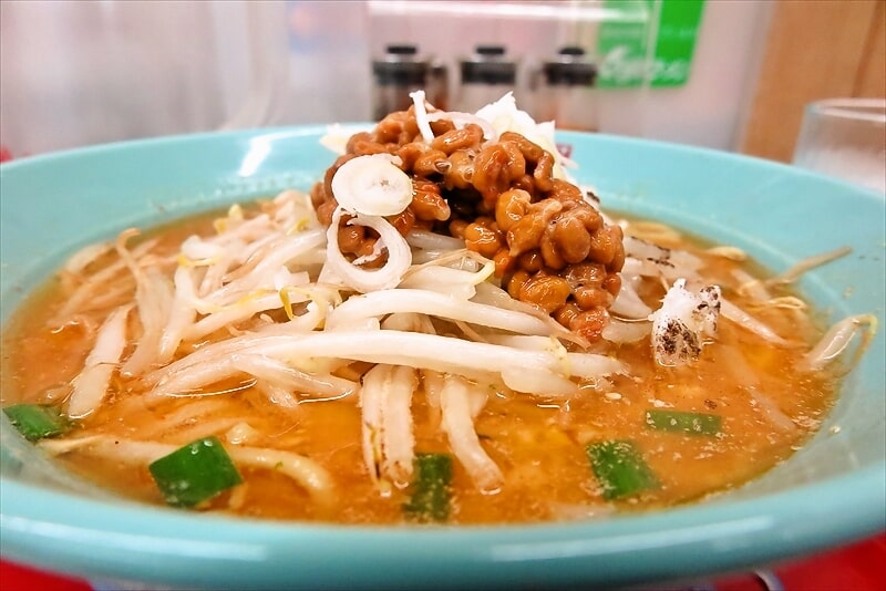 2024年相模原市『くるまやラーメン相模原下溝店』味噌納豆ラーメン8