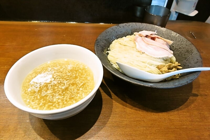 町田市金森『らぁめん 信 shin』（旧 進化本店）塩つけ麺1