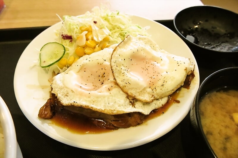 『松屋＆とんかつ 松のや』チャーシューエッグ定食2枚盛り5