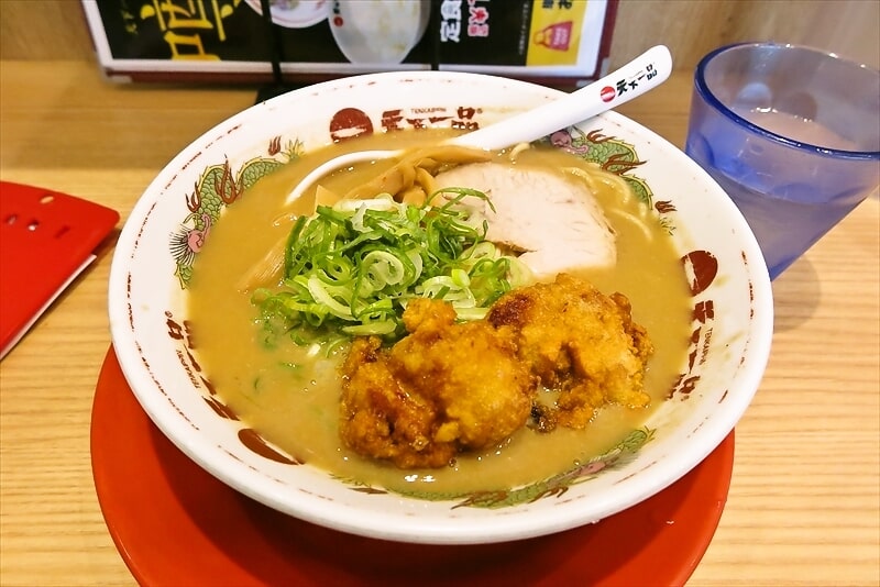 町田駅『天下一品 町田店』こってり唐揚げラーメン1