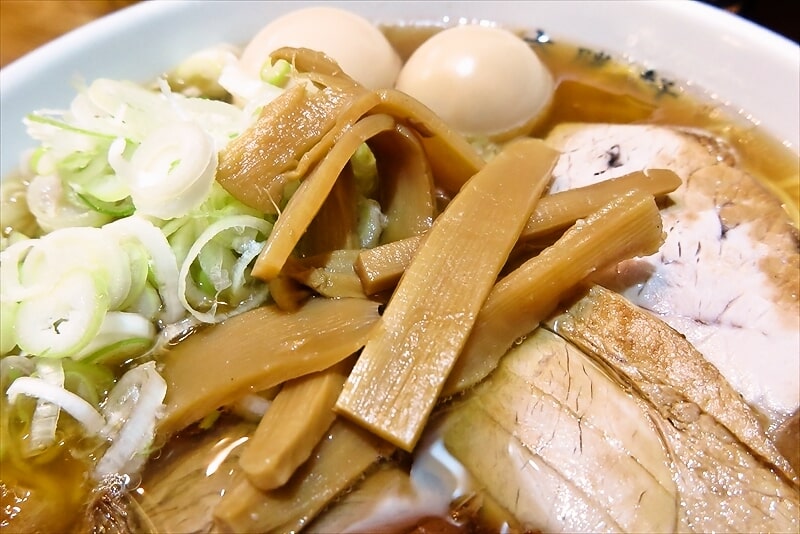 相模原市『淵野辺大勝軒』ラーメン味玉2個5