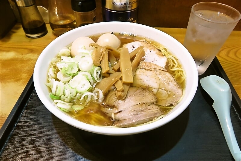 相模原市『淵野辺大勝軒』ラーメン味玉2個1