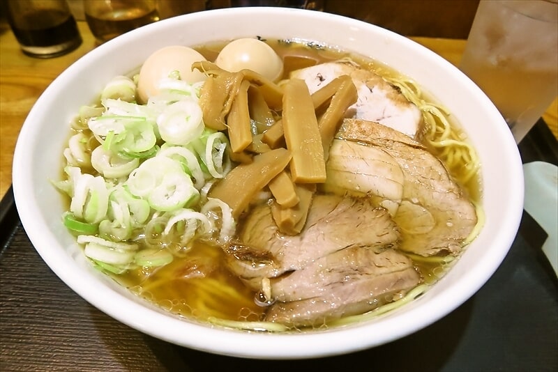 相模原市『淵野辺大勝軒』ラーメン味玉2個2