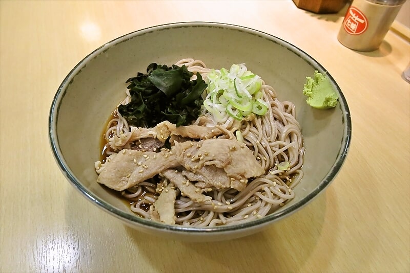 町田駅『名代 箱根そば』肉そば1