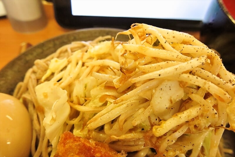 『から好し』好し郎 野菜マシ盛りつけ汁そば（から揚げ・煮玉子付き）7