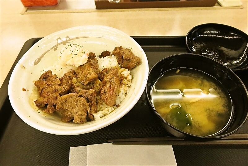 『松屋』店舗限定試作販売カットヒレステーキ丼2