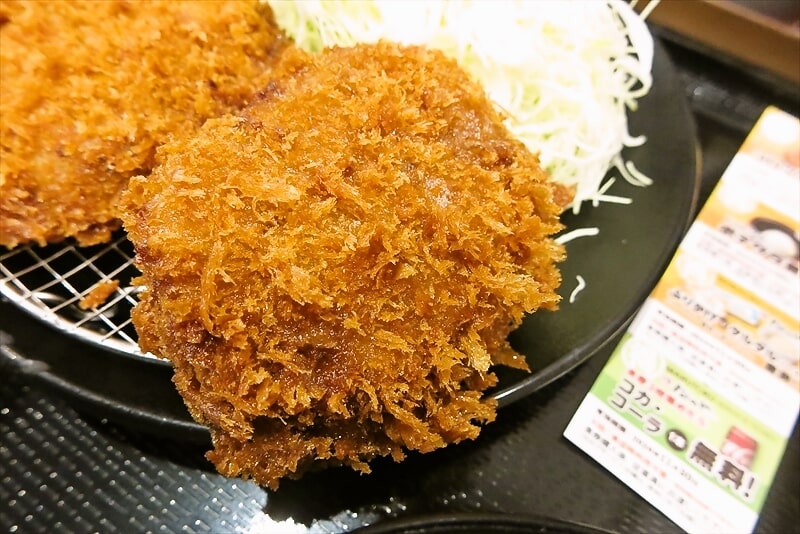 『とんかつ 松のや町田店』国産黒毛和牛入りメンチかつ定食大盛10