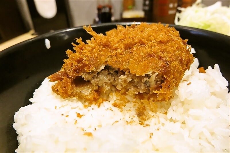 『とんかつ 松のや町田店』国産黒毛和牛入りメンチかつ定食大盛13