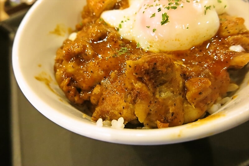 『松屋』試験販売スパイシーチキン丼並盛7